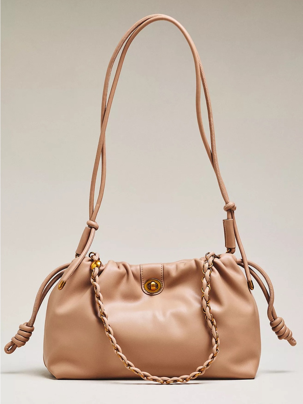 Anthropologie Melie Bianco Toni Bag - Beige / Tan - NWT